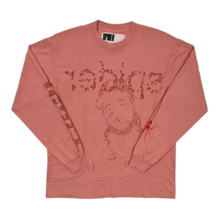 Spider Worldwide Yams Day Long Sleeve Tee Shirt Pink Pre-Owned