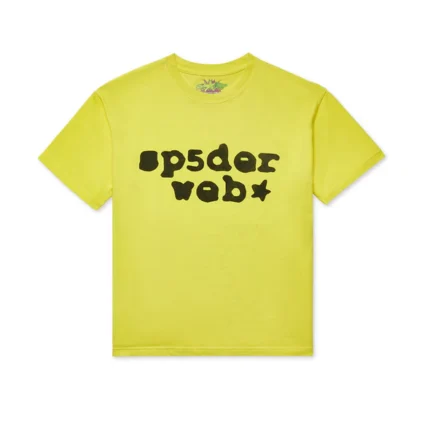 Yellow/Black sp5der Web Tee